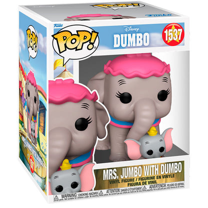 Funko POP Mrs. Jumbo with Dumbo 1537 (Super Sized 15cm) - Dumbo - Disney