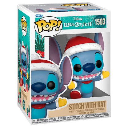 Funko POP Stitch with Santa Hat 1503 - Lilo y Stitch - Disney