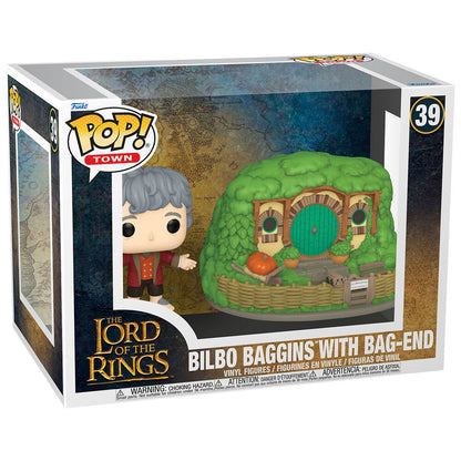 Funko POP Town Bilbo Baggins with Bag-End 39 - El Señor de los Anillos