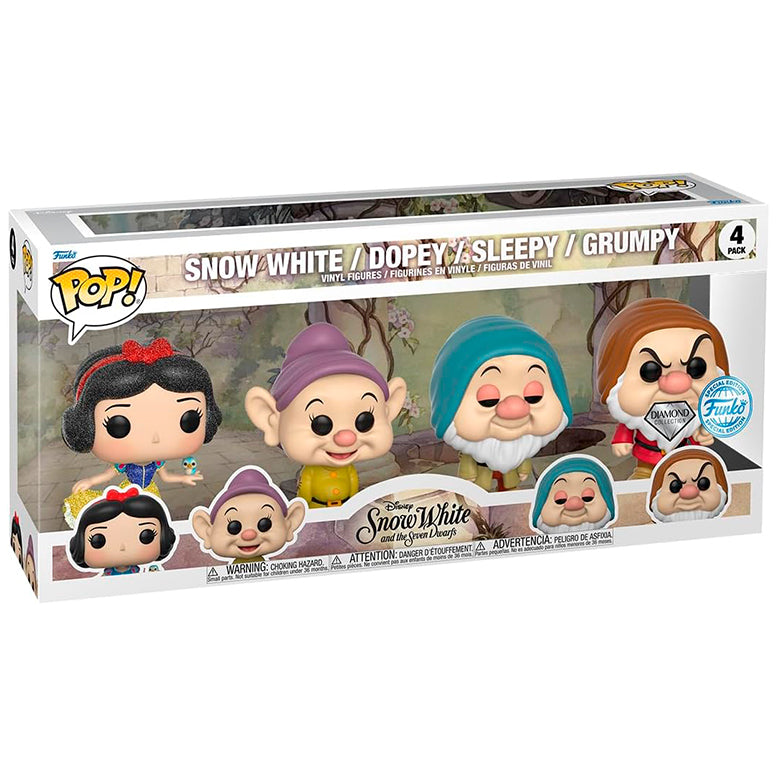 Pack 4 Funko POP Snow White Exclusivo