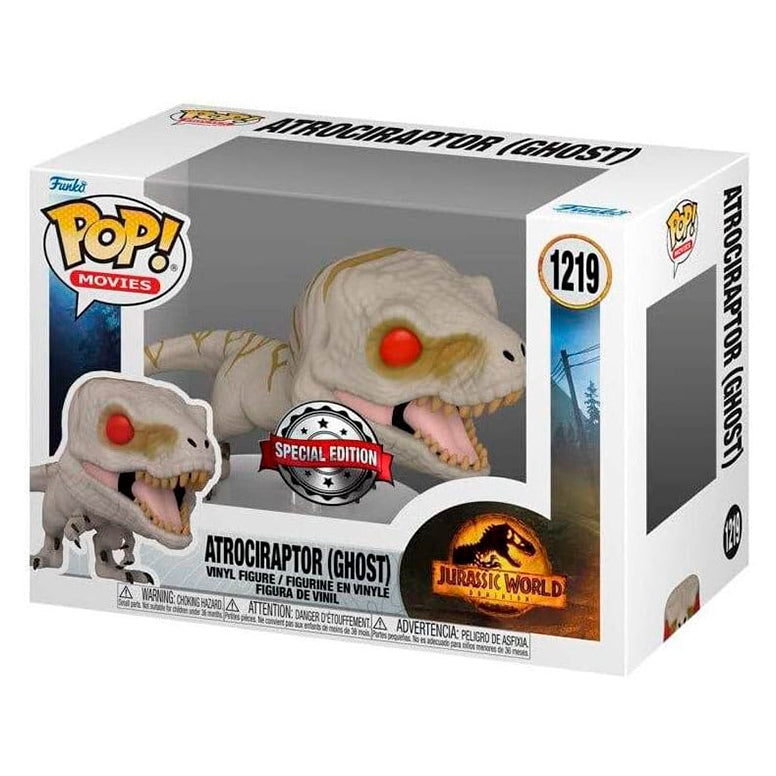 Funko POP Atrociraptor Ghost 1219 - Jurassic World: 3 Dominion Exclusivo