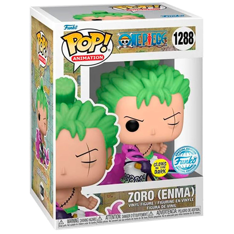 Funko POP Roronoa Zoro 1288 - One Piece Exclusivo GITD