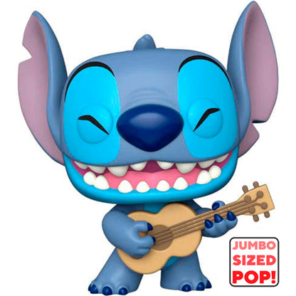 Funko POP Stitch With Ukulele 1419 (Jumbo Sized 25cm) - Lilo Y Stitch - Disney Exclusivo
