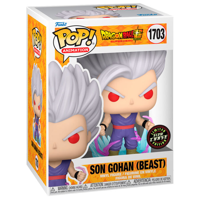 Funko POP Son Gohan (Beast) Chase GITD 1703 - Dragon Ball Super Hero Exclusivo