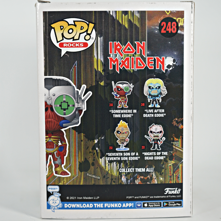 **Caja Dañada** Funko POP Somewhere in Time Eddie 248 - Iron Maiden Álbum