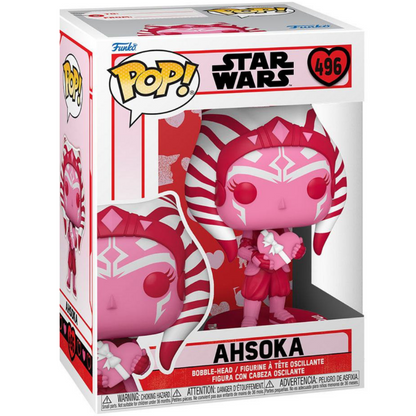 Funko POP Ahsoka With Heart 496 - Pink Valentine - The Mandalorian - Star Wars