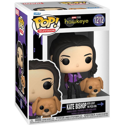 Funko POP Kate Bishop With Lucky The Pizza Dog 1212 - Hawkeye - Marvel