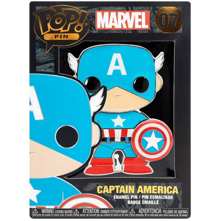 Funko POP Pin Enamel Badge Captain America 07 - Marvel