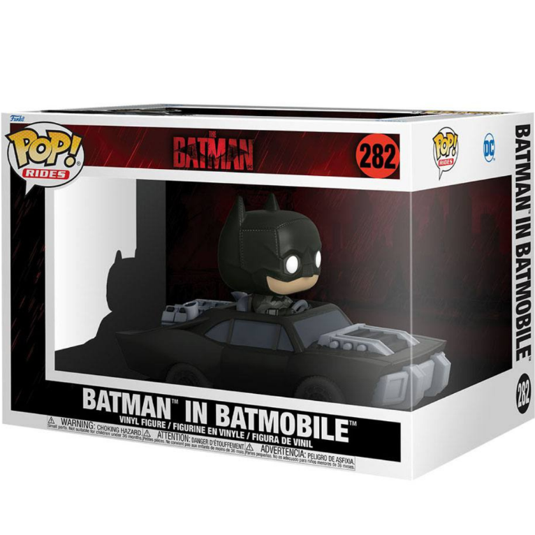 Funko POP Rides Deluxe Batman In Batmobile 282 - The Batman - DC Comics
