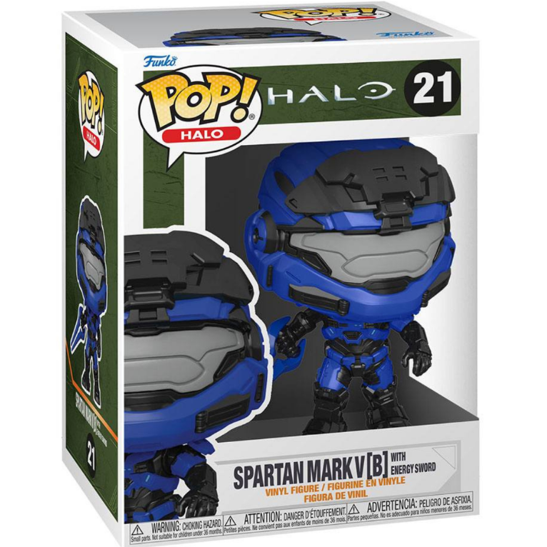 Funko Pop Spartan Mark V [B] with Blue Energy Sword 21 - Halo Infinite