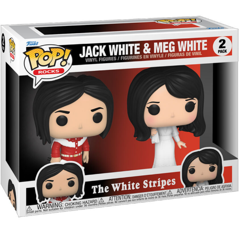 Pack 2 Funko POP Jack White and Meg White - The White Stripes