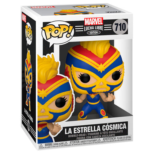 Funko POP Capitana Marvel La Estrella Cósmica 710 - Luchadores Marvel