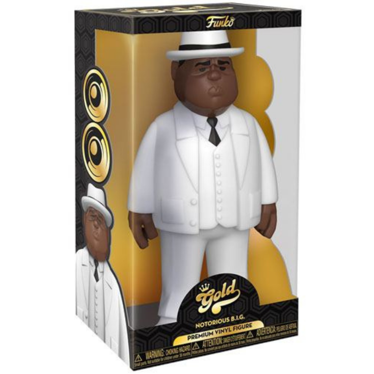 Funko Gold Notorious BIG (Biggie Smalls) with White Suit 30cm