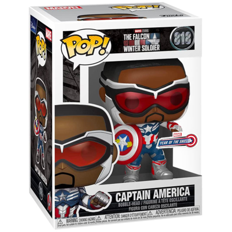 Funko POP Captain America (Falcon) 818 - The Falcon and the Winter Soldier - Marvel Exclusive