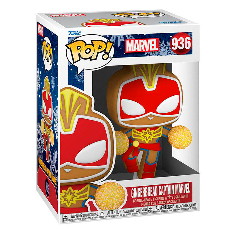 Funko POP Gingerbread Captain Marvel 936 - Marvel