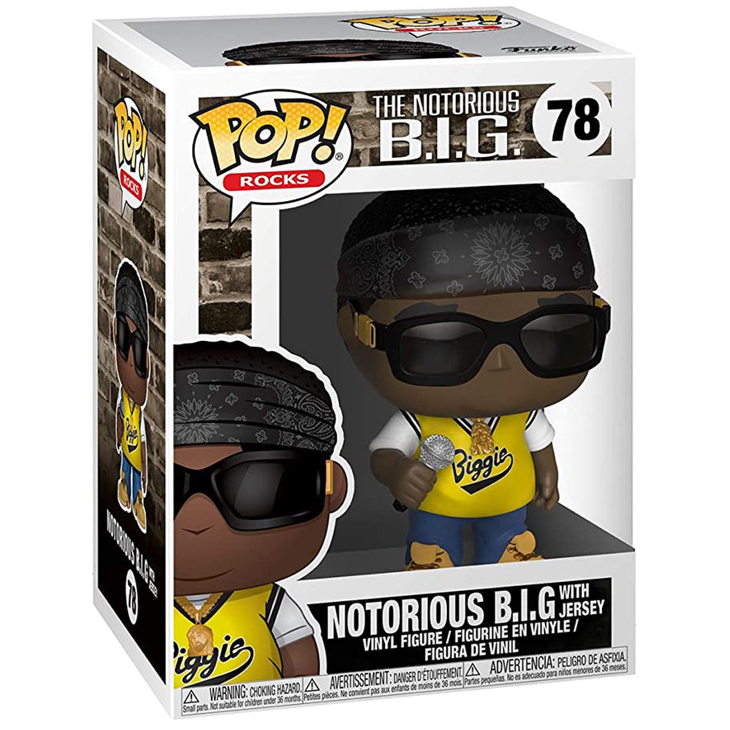 Funko POP Notorious BIG (Biggie Smalls) with Yellow T-shirt 78