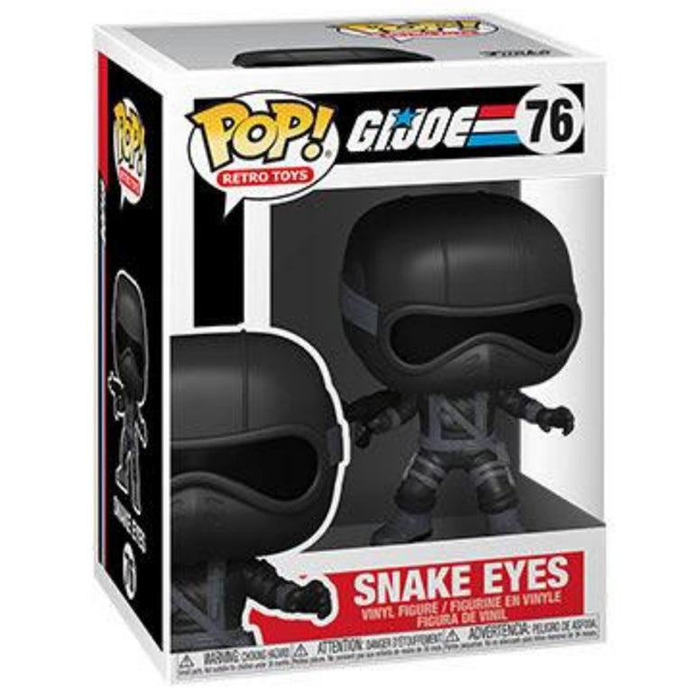 Funko POP V1 Snake Eyes 76 - GI Joe - Hasbro Retro Toys